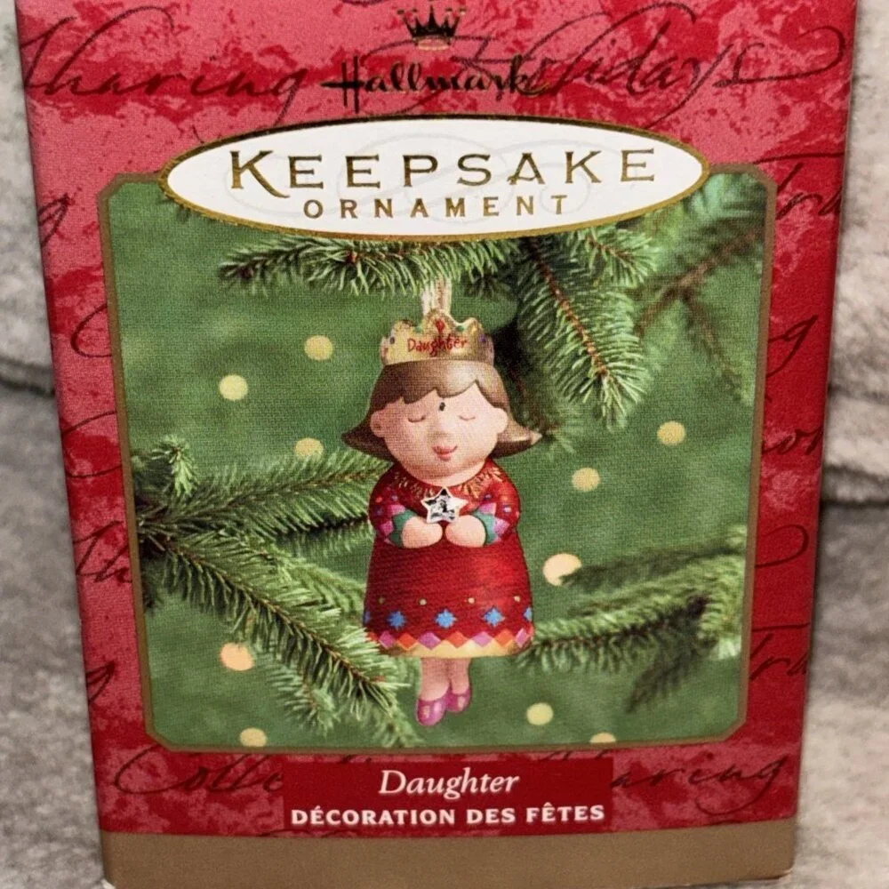 VINTAGE 2000 Hallmark Keepsakes "Daughter" Princess Ornament VTG Bell Style - Picture 5 of 6